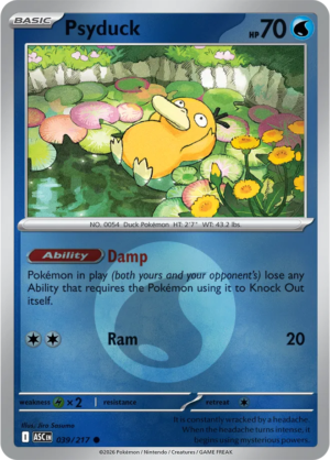 Pokémon TCG Psyduck – ASC 039 Common Energy Symbol Pattern – EN