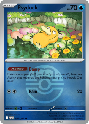 Pokémon TCG Psyduck – ASC 039 Common Love Ball Pattern – EN