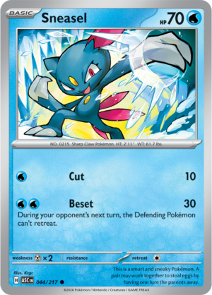 Pokémon TCG Sneasel – ASC 044 Common Regular – EN