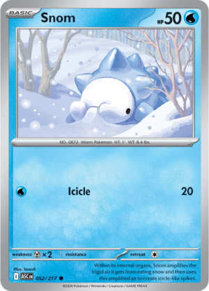 Pokémon TCG Snom – ASC 052 Common Regular – EN