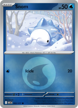Pokémon TCG Snom – ASC 052 Common Energy Symbol Pattern – EN