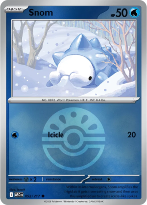 Pokémon TCG Snom – ASC 052 Common Friend Ball Pattern – EN
