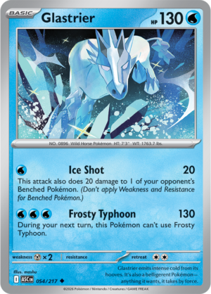 Pokémon TCG Glastrier – ASC 054 Uncommon Regular – EN