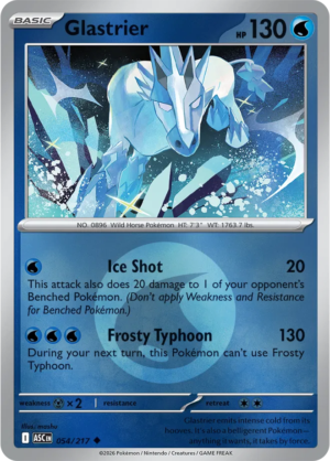 Pokémon TCG Glastrier – ASC 054 Uncommon Energy Symbol Pattern – EN