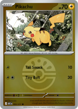 Pokémon TCG Pikachu – ASC 055 Common Friend Ball Pattern – EN