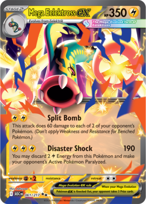 Pokémon TCG Mega Eelektross ex – ASC 061 Double Rare Holofoil – EN