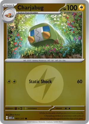 Pokémon TCG Charjabug – ASC 065 Common Energy Symbol Pattern – EN