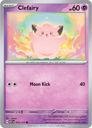 Pokémon TCG Clefairy – ASC 074 Common Regular – EN
