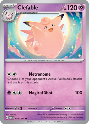 Pokémon TCG Clefable – ASC 075 Uncommon Regular – EN