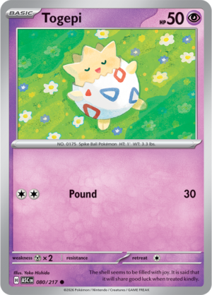 Pokémon TCG Togepi – ASC 080 Common Regular – EN