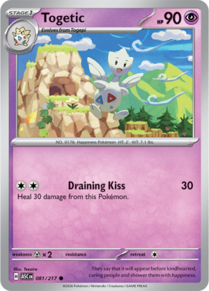 Pokémon TCG Togetic – ASC 081 Common Regular – EN