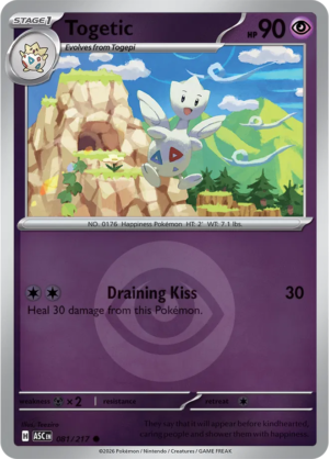 Pokémon TCG Togetic – ASC 081 Common Energy Symbol Pattern – EN