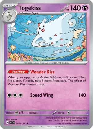 Pokémon TCG Togekiss – ASC 082 Rare Holofoil – EN