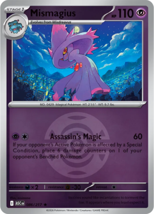 Pokémon TCG Mismagius – ASC 086 Rare Dusk Ball Pattern – EN