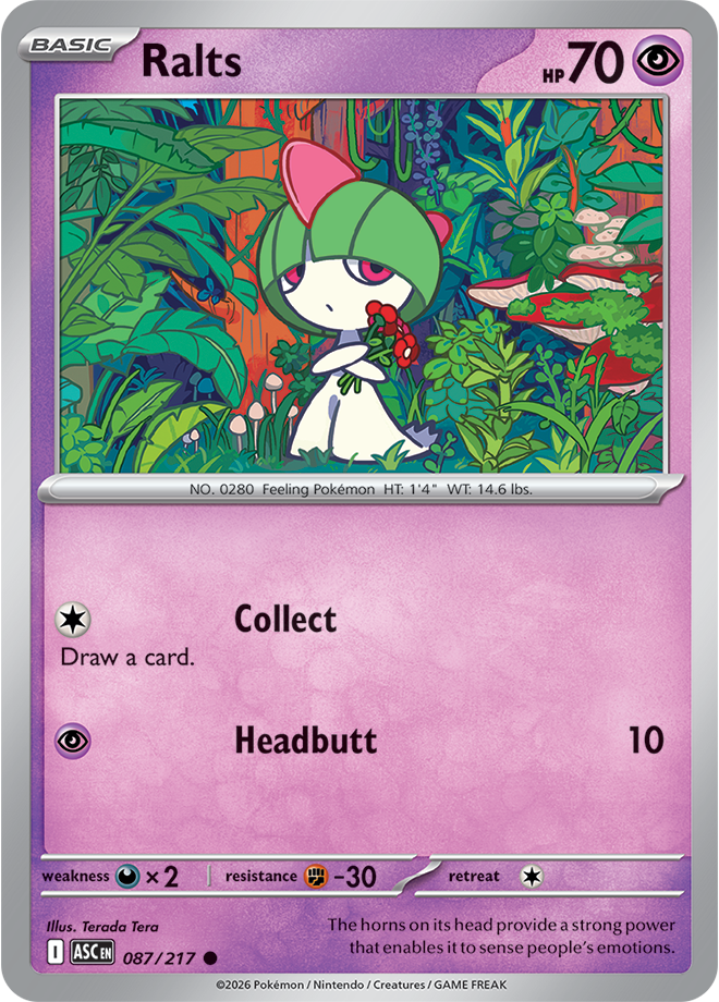 Pokémon TCG Ralts – ASC 087 Common Regular – EN