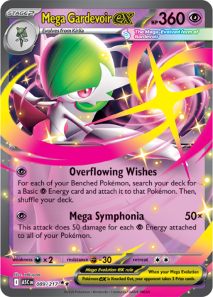 Pokémon TCG Mega Gardevoir ex – ASC 089 Double Rare Holofoil – EN
