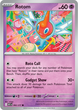 Pokémon TCG Rotom – ASC 092 Common Regular – EN