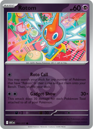 Pokémon TCG Rotom – ASC 092 Common Energy Symbol Pattern – EN