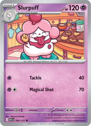 Pokémon TCG Slurpuff – ASC 094 Uncommon Regular – EN