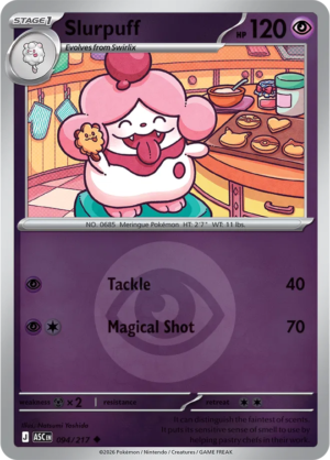 Pokémon TCG Slurpuff – ASC 094 Uncommon Energy Symbol Pattern – EN