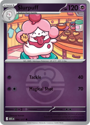 Pokémon TCG Slurpuff – ASC 094 Uncommon Love Ball Pattern – EN