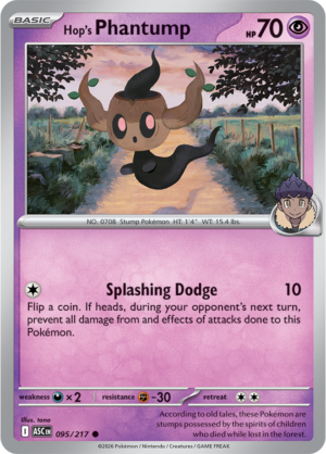 Pokémon TCG Hop's Phantump – ASC 095 Common Regular – EN