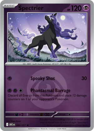 Pokémon TCG Spectrier – ASC 098 Rare Energy Symbol Pattern – EN