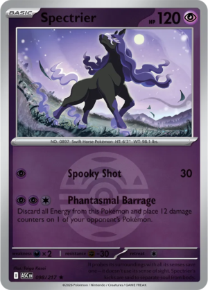 Pokémon TCG Spectrier – ASC 098 Rare Dusk Ball Pattern – EN