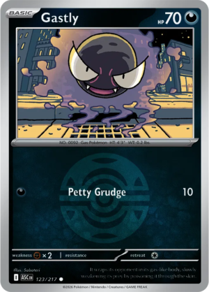 Pokémon TCG Gastly – ASC 123 Common Dusk Ball Pattern – EN