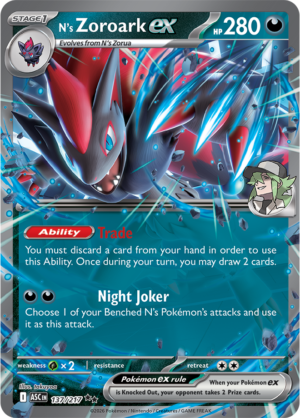 Pokémon TCG N's Zoroark ex – ASC 137 Double Rare Holofoil – EN