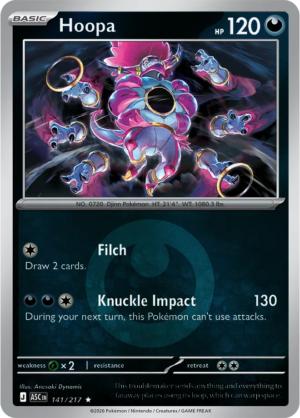 Pokémon TCG Hoopa – ASC 141 Rare Energy Symbol Pattern – EN