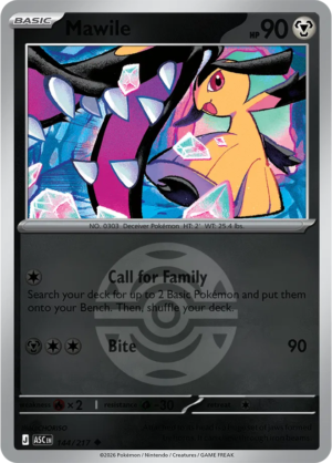 Pokémon TCG Mawile – ASC 144 Uncommon Dusk Ball Pattern – EN