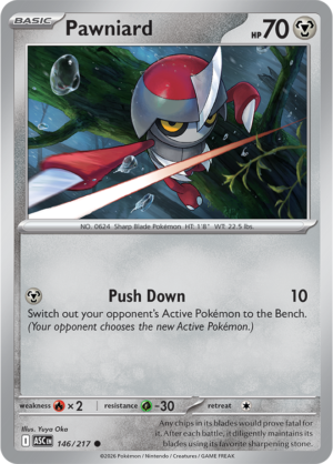 Pokémon TCG Pawniard – ASC 146 Common Regular – EN