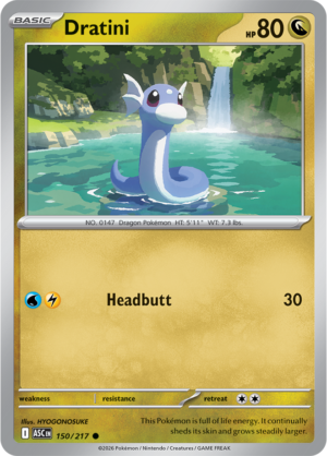 Pokémon TCG Dratini – ASC 150 Common Regular – EN