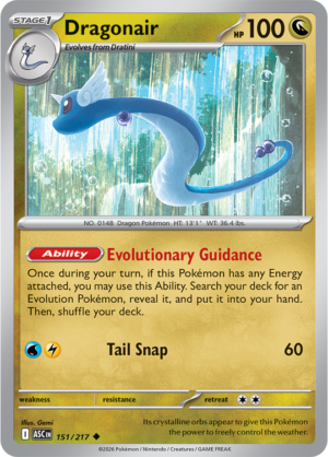 Pokémon TCG Dragonair – ASC 151 Uncommon Regular – EN