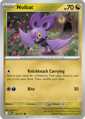 Pokémon TCG Noibat – ASC 156 Common Regular – EN