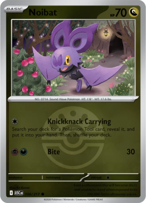 Pokémon TCG Noibat – ASC 156 Common Friend Ball Pattern – EN