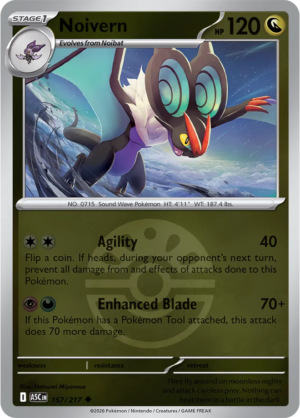 Pokémon TCG Noivern – ASC 157 Uncommon Friend Ball Pattern – EN