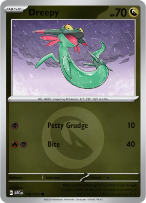 Pokémon TCG Dreepy – ASC 158 Common Energy Symbol Pattern – EN