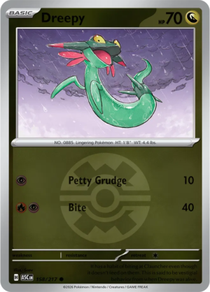 Pokémon TCG Dreepy – ASC 158 Common Quick Ball Pattern – EN