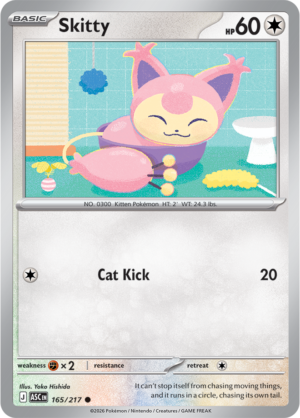 Pokémon TCG Skitty – ASC 165 Common Regular – EN