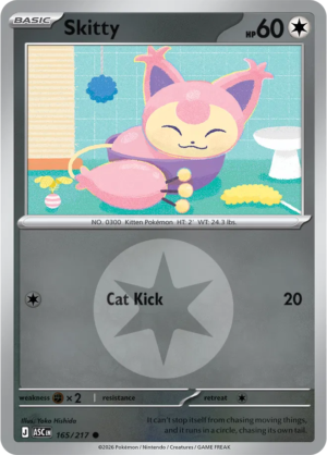 Pokémon TCG Skitty – ASC 165 Common Energy Symbol Pattern – EN