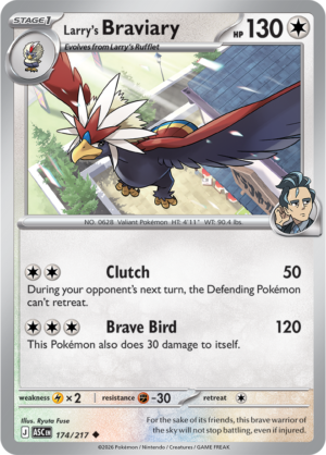 Pokémon TCG Larry's Braviary – ASC 174 Uncommon Regular – EN