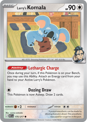 Pokémon TCG Larry's Komala – ASC 175 Common Regular – EN