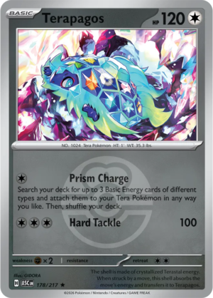 Pokémon TCG Terapagos – ASC 178 Rare Love Ball Pattern – EN