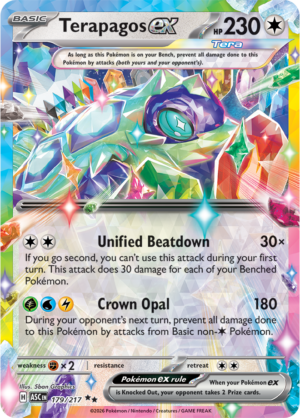 Pokémon TCG Terapagos ex – ASC 179 Double Rare Holofoil – EN