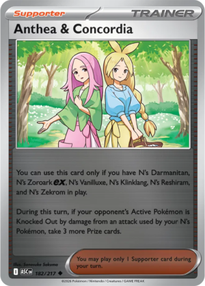 Pokémon TCG Anthea & Concordia – ASC 182 Uncommon Reverse Holofoil – EN