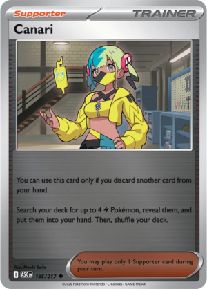 Pokémon TCG Canari – ASC 185 Uncommon Reverse Holofoil – EN