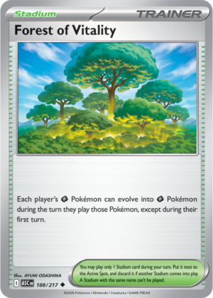 Pokémon TCG Forest of Vitality – ASC 188 Uncommon Regular – EN