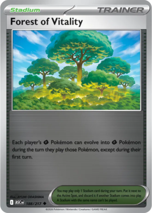 Pokémon TCG Forest of Vitality – ASC 188 Uncommon Reverse Holofoil – EN